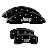 Front and Rear Disk Brake Caliper Covers for Jeep Gladiator, Black - image 1