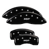 Front and Rear Disk Brake Caliper Covers for Jeep Gladiator, Black - image 1