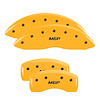 Front and Rear Disk Brake Caliper Covers for Jeep Gladiator, Yellow - image 1