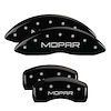 Front and Rear Disk Brake Caliper Covers for Jeep Gladiator, Black - image 1