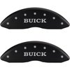 2014 BUICK ENCLAVE BASE - SET OF 4 CALIPER COVERS BUICK/BUICK SHIELD MATTE BLACK POWDER COAT FINISH - image 1