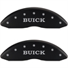 2012 BUICK VERANO BASE - SET OF 4 CALIPER COVERS BUICK/BUICK SHIELD MATTE BLACK POWDER COAT FINISH S - image 1