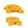 49007SBSHYL Front Disc Brake Caliper Covers Fits Select Buick LaCrosse/Buick Regal [Yellow w/Black Buick /Buick Shield Logo] - image 1