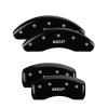 Front and Rear Disk Brake Caliper Covers for Mini Cooper, Black - image 1