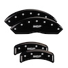 54003SMGPBK Front & Rear Disc Brake Caliper Covers Fits Select Subaru Impreza/Subaru Legacy/Subaru Outback [Black w/Silver MGP] - image 1