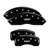 Front and Rear Disk Brake Caliper Covers for Subaru Ascent, Black - image 1