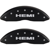 2012 RAM 1500 BIG HORN - SET OF 4 CALIPER COVERS HEMI/HEMI ENGRAVING MATTE BLACK POWDER COAT FINISH - image 1
