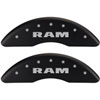 RAM/RAM Matte Black Powder Coat Finish Silver Characters. - image 1