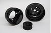 2630201 Water Pump Pulley Kit 1979-1993 Ford 5.0L 3-Piece Steel Black Powdercoat - image 1