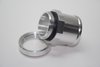 Aluminum Straight Radiator Fitting Fits 1.75" Hose - image 2