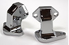 ELBOW WATER PUMP TO BLOCK FORD BB 400-460 Chrome Pair - image 1