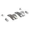 Round Bar Retainer Package 2 Clips, 2 Locking Pins & 2 Rivets