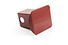 Hitch Receiver Tube Cover Dark Red - image 1