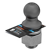 2 5/16 RAW TRAILER BALL 2 SHANK 30K CAPACITY - image 1