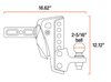 Rebellion XD Adjustable Cushion Hitch Mount with Trailer Ball - image 2