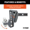 Rebellion XD Adjustable Cushion Hitch Mount with Trailer Ball - image 3