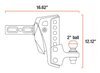 Rebellion XD Adjustable Cushion Hitch Ball Mount with Trailer Ball - image 2