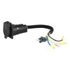 4-Way Flat To 7-Way Round RV Wiring Adapter Car End - image 2