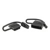 4-Way Flat Trailer & Car End Dust Cap Set Black Rubber - image 2
