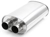 10536 STREETPOWER Universal Muffler [Dual Inlet 3 in., Dual Outlet 3 in., Stainless Steel] - image 2