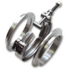 Aluminum V-Band Flange Assembly 2" OD Tubing - image 1