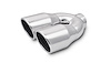 Dual Round Stainless Steel Exhaust Tip - image 1