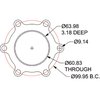 Discharge Flange GT32 6-Bolt - image 2