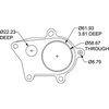 T3 5-Bolt Discharge Flange with 7/8" Hole 2-1/2" I.D. Flange - image 2