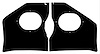 KICK PNL CHEVY 56 BLK -DL - image 1