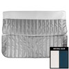 60TS0337B Vinyl Front Bench Seat Cover for 1960-66 Chevrolet & GMC Truck White/Blue - image 1