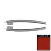 62BWL63C Windlace for 1962-1964 Chevrolet Impala Coupe/Convertible Rear Bright Red - image 1