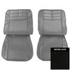 63RS55U Front Bucket Seat Covers for 1963 Chevrolet Corvair Black - image 1