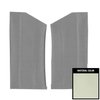 64CHB101A Earmuff Boards for 1964-1967 Chevrolet El Camino White Basketweave Vinyl CoveRed - image 1