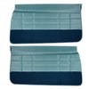 64UDR56 Front Door Panels for 1964 Buick Riviera Light Blue - image 1