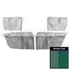 65AR05 Rear Arm Rest Covers for 1965-1966 Chevrolet Chevelle, Convertible 2-Tone Aqua - image 1