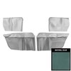 65AR12 Rear Arm Rest Covers for 1965-1967 Chevelle,/GTO/Cutlass/Skylark Convertible Lt Blue - image 1