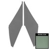 65BHB110C Star Earmuff Boards for 1965-1966 Chevrolet Impala Silver
