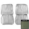 65BS02U Front Bucket Seat Covers for 1965 Chevrolet Impala/SS Aqua - image 1