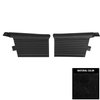 65PD210V-P Rear Door Panels for 1965 Pontiac 2 + 2 Convertible Pre-Assembled Metalic Black - image 1