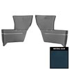 65RR16 Rear Arm Rest Covers for 1969 Chevrolet Corvair Convertible Dark Metalic Blue - image 1