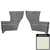 65RR22 Rear Arm Rest Covers for 1965-66 Chevrolet Corvair Convertible Fawn - image 1