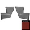 65RR30 Rear Arm Rest Covers for 1965-66 Chevrolet Corvair Convertible Red - image 1