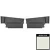 65UDRC37 Front Door Panels for 1965 Buick Riviera Custom White/Black - image 1