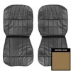 65USRC35U Front Bucket Seat Covers for 1965 Buick Riviera Light Saddle - image 1