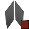 66AHB103B Perforated Earmuff Boards for 1966-1967 Pontiac GTO/Lemans Sedan Dark Red - image 1