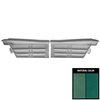 66BD05C-P Rear Door Panels for 1966 Chevrolet Impala SS Hardtop Pre-Assembled 2 Tone Aqua - image 1