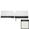 66BD37-P Front Door Panels for 1966 Chevrolet Impala SS Pre-Assembled White & Black - image 1