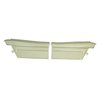 66PD27C-P Rear Door Panels for 1966 Pontiac Grand Prix Hardtop Pre-Assembled Parchment/Black - image 1