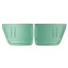 67AD4D02C Rear Door Panels for 1967 Chevrolet Chevelle, 4 Door Hardtop Aqua - image 1