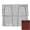 67DSF30C Rear Seat Covers for 1967 Camaro Deluxe W/Standard Frame Conversion Red/Black - image 1